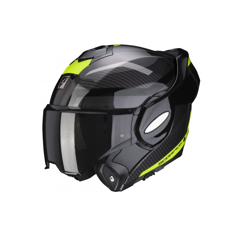 Kaciga na preklop Scorpion EXO-TECH Trap crno-fluo žuta