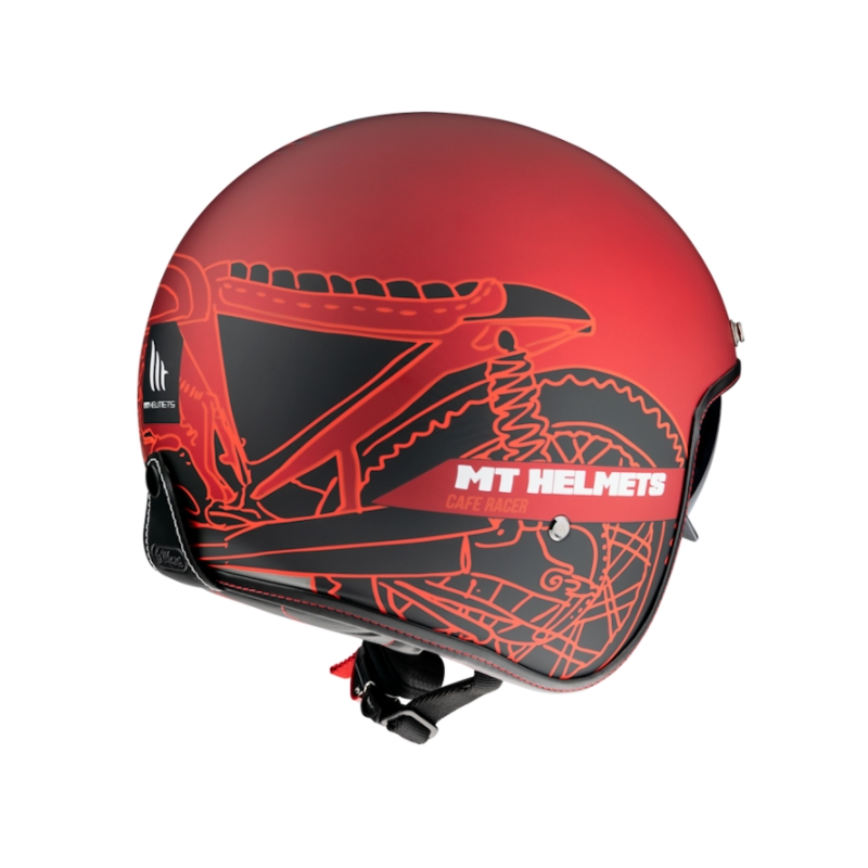 MT LeMans OF507SV LeMans 2 SV Cafe Racer otvorena kaciga crvena rasprodaja
