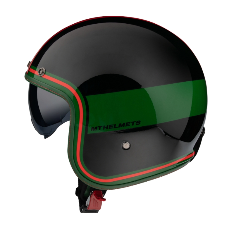 Otvorena kaciga MT LeMans 2 SV Tant crno-crveno-zelena