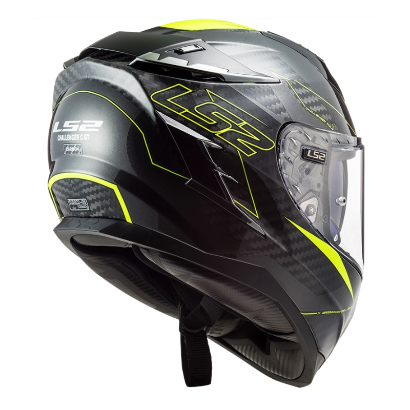 Integralna motociklistička kaciga LS2 FF327 Challenger CT2 Fold crna-fluo žuta