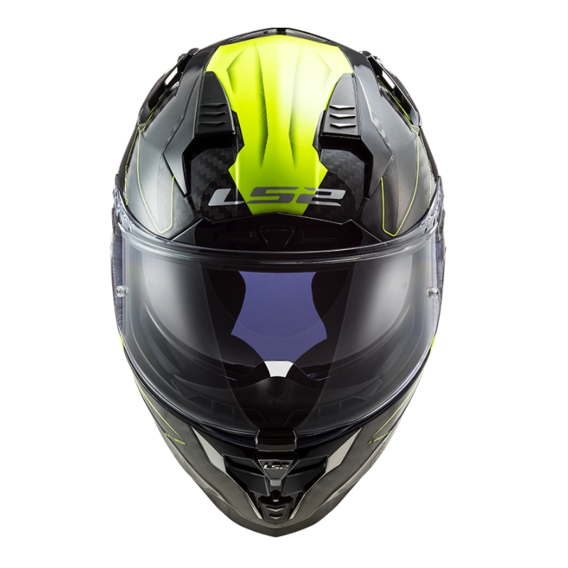 Integralna motociklistička kaciga LS2 FF327 Challenger CT2 Fold crna-fluo žuta