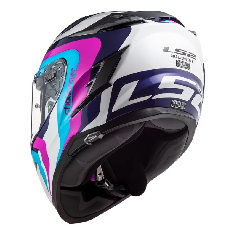LS2 FF327 Challenger Galactic Full Face motociklistička kaciga bijelo-plavo-roza rasprodaja