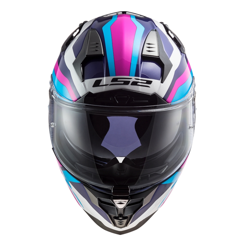 LS2 FF327 Challenger Galactic Full Face motociklistička kaciga bijelo-plavo-roza rasprodaja