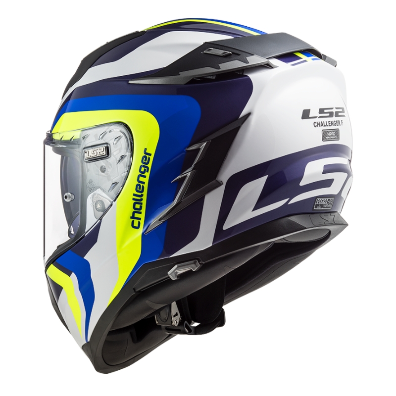 LS2 FF327 Challenger Galactic Full Face motociklistička kaciga plavo-bijela-fluo žuta rasprodaja