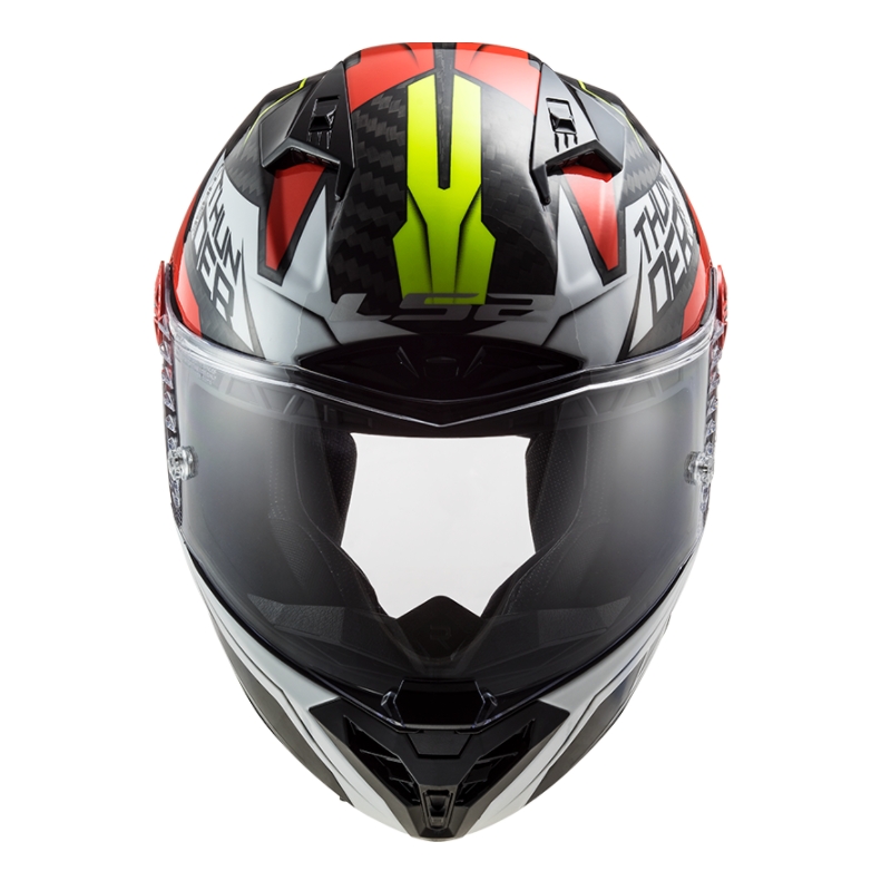 LS2 FF805 Thunder C Chase Full Face motociklistička kaciga crno-bijelo-crvena rasprodaja