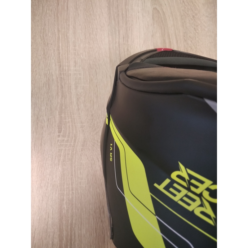 Motociklistička kaciga na preklop Street Racer SR V1 crno-fluo žuta - II. kvaliteta