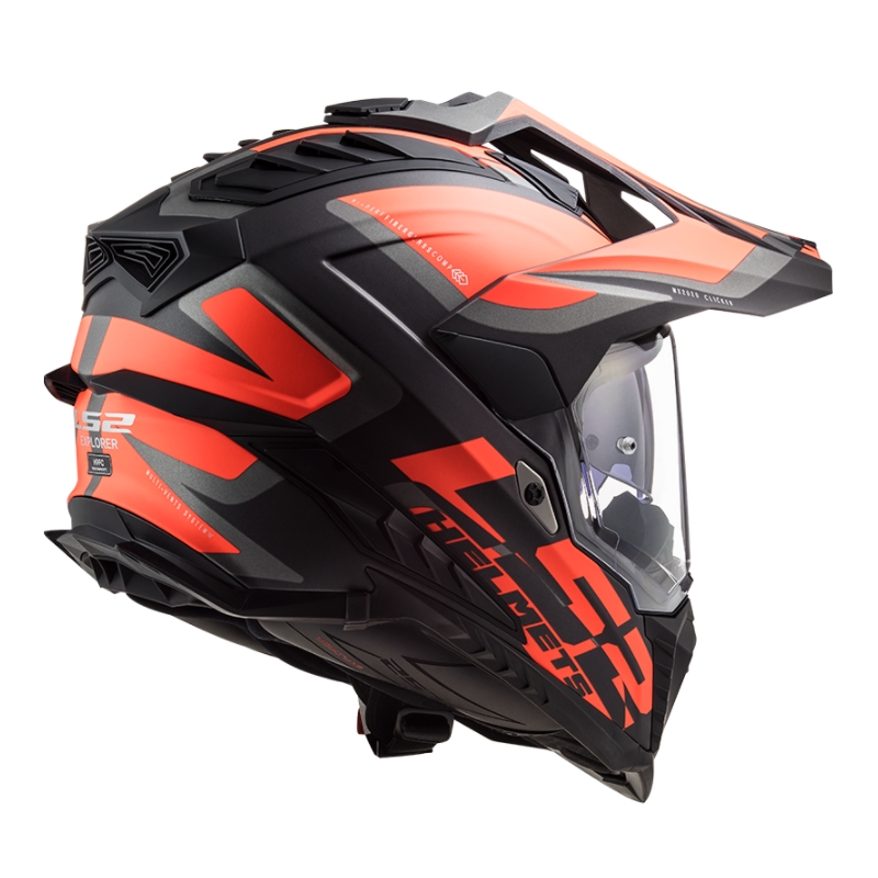Enduro kaciga LS2 MX701 Explorer Alter crno-narančasto-siva