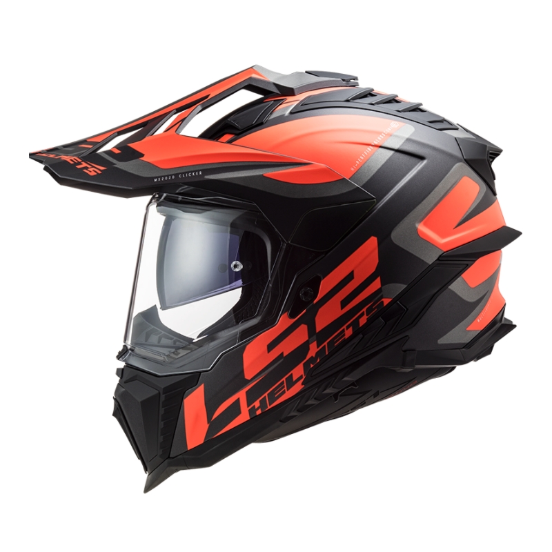 Enduro kaciga LS2 MX701 Explorer Alter crno-narančasto-siva
