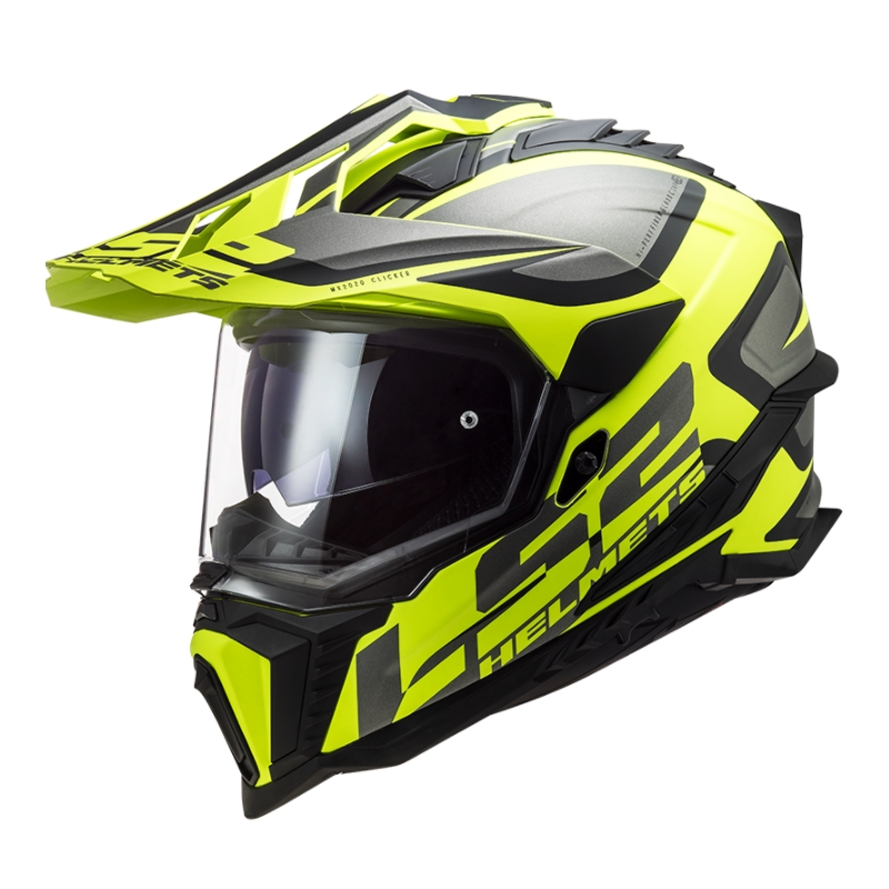 Enduro kaciga LS2 MX701 Explorer Alter crna-siva-fluo žuta