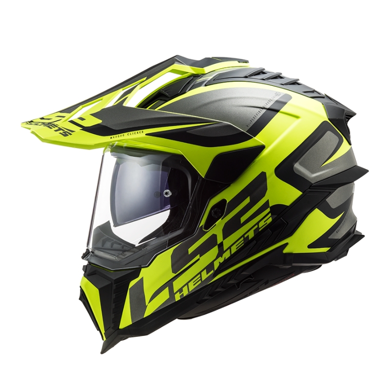 Enduro kaciga LS2 MX701 Explorer Alter crna-siva-fluo žuta
