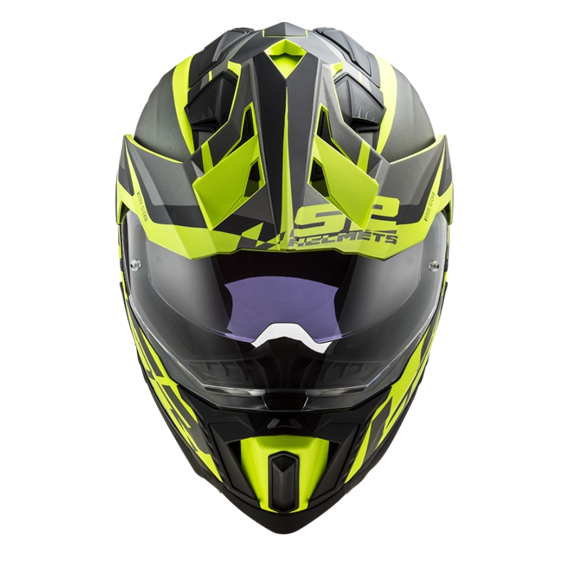 Enduro kaciga LS2 MX701 Explorer Alter crna-siva-fluo žuta