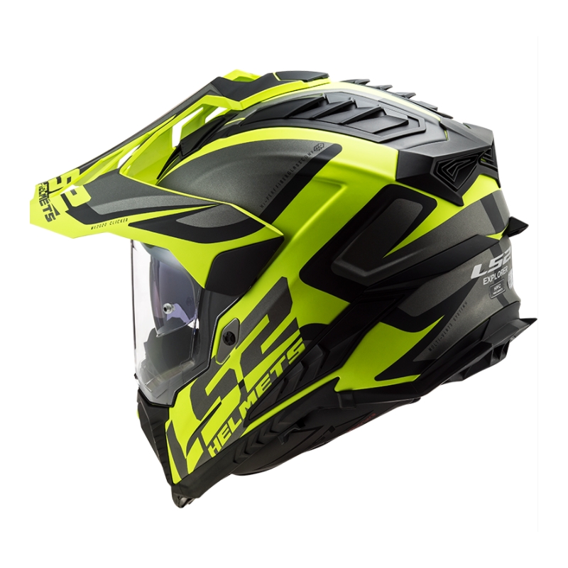 Enduro kaciga LS2 MX701 Explorer Alter crna-siva-fluo žuta