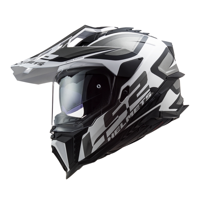 Enduro kaciga LS2 MX701 Explorer Alter bijelo-crno-siva
