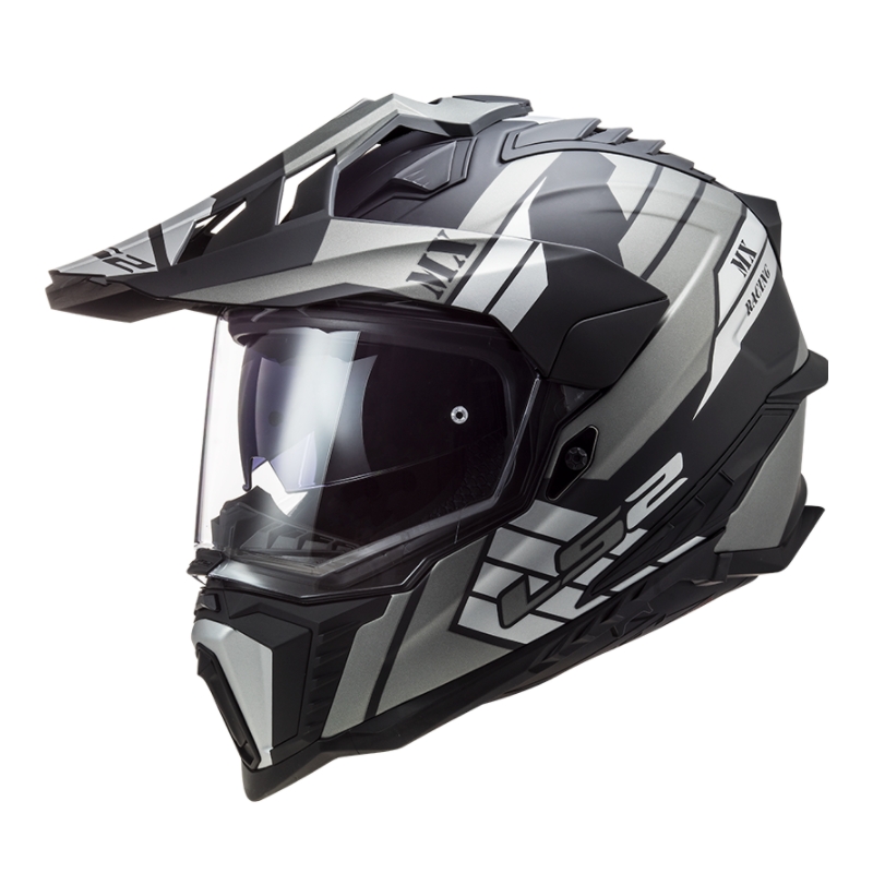 Enduro kaciga LS2 MX701 Explorer Atlantis crno-sivo-bijela