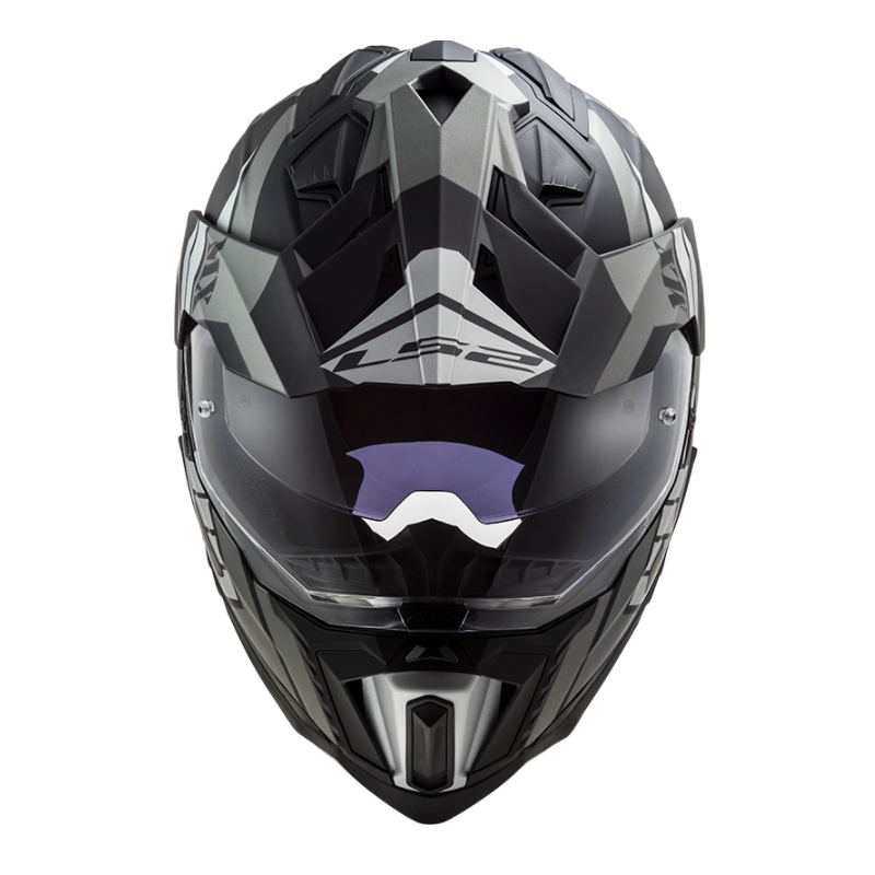 Enduro kaciga LS2 MX701 Explorer Atlantis crno-sivo-bijela