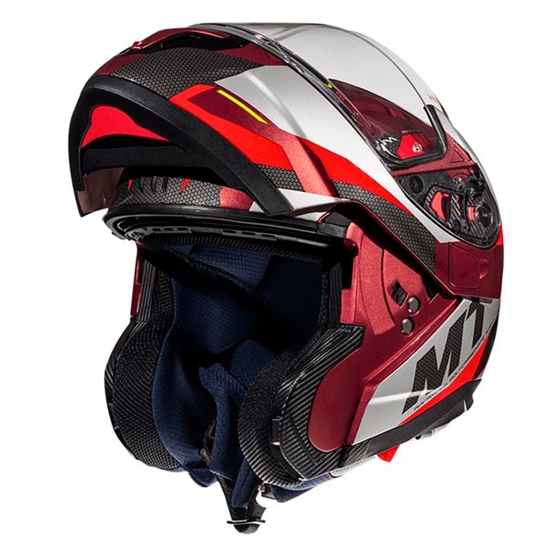 Sklopiva motociklistička kaciga MT Atom SV TRANSCEND F5 crvena - II. kvaliteta