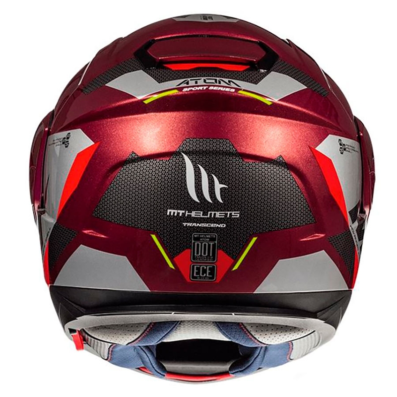 Sklopiva motociklistička kaciga MT Atom SV TRANSCEND F5 crvena - II. kvaliteta