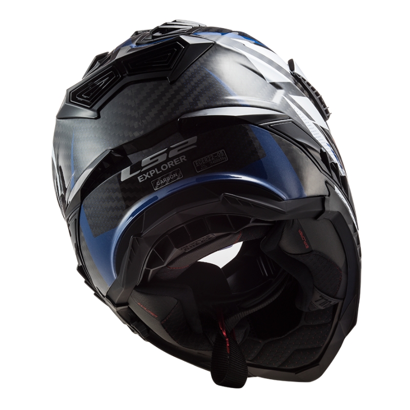 Enduro kaciga LS2 MX701 Explorer C Focus bijelo-plavo-crvena
