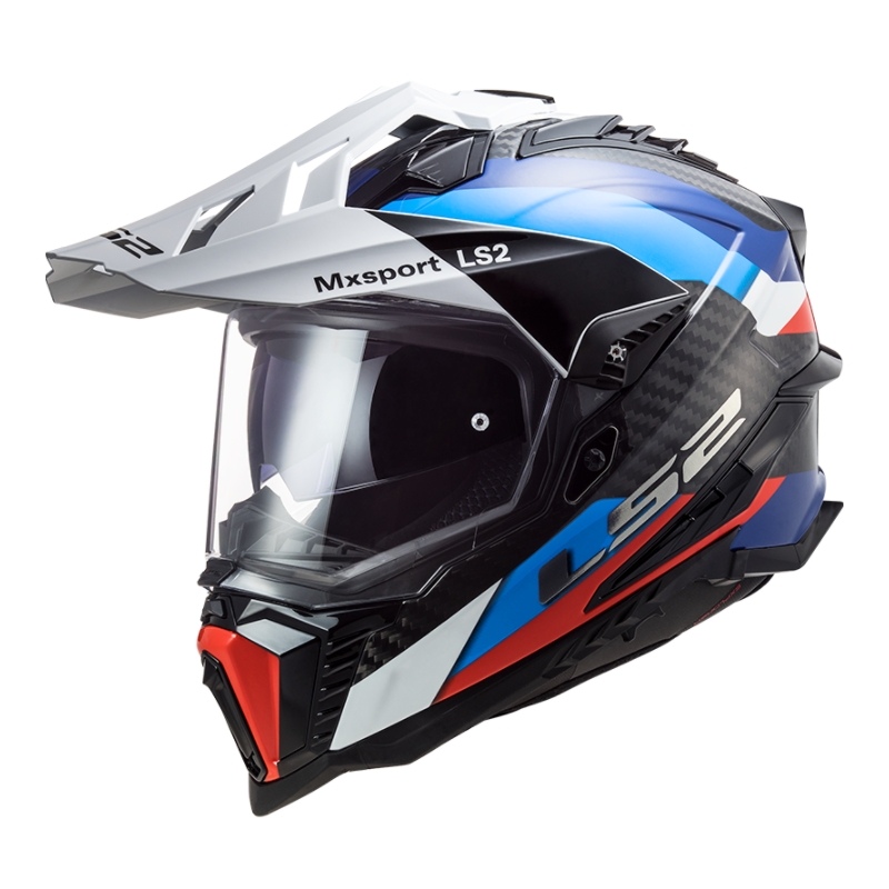 Enduro kaciga LS2 MX701 Explorer C Frontier crno-plavo-bijela