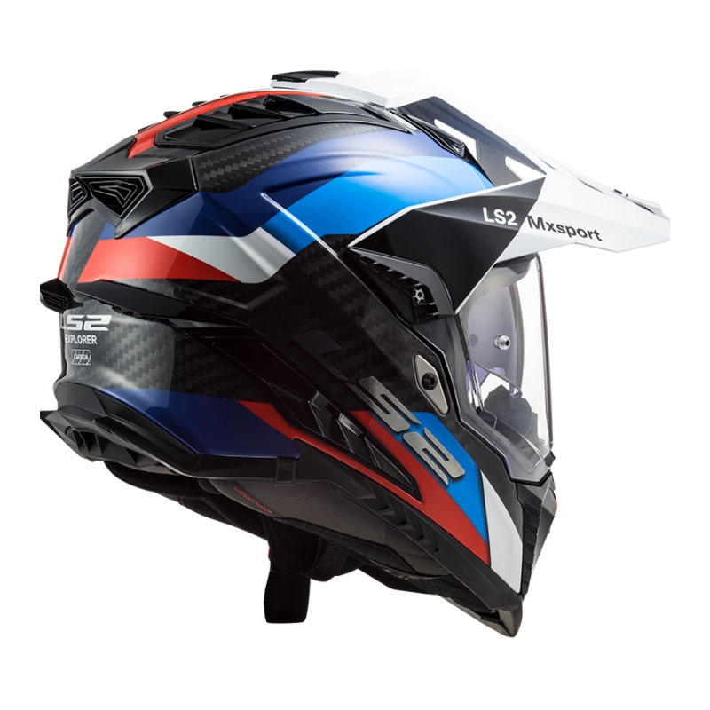 Enduro kaciga LS2 MX701 Explorer C Frontier crno-plavo-bijela