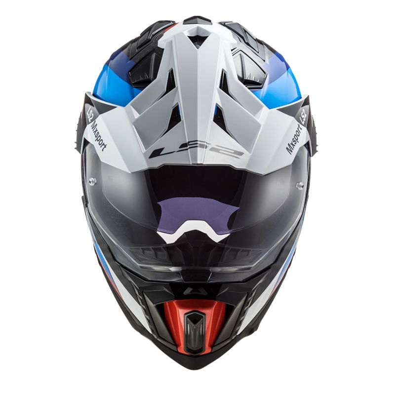 Enduro kaciga LS2 MX701 Explorer C Frontier crno-plavo-bijela