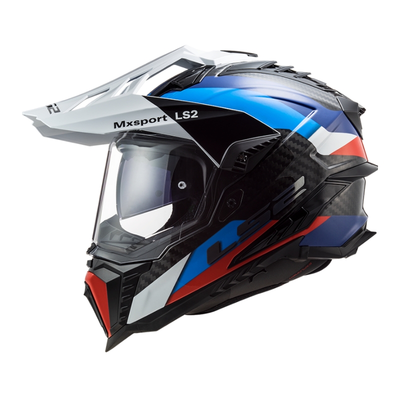 Enduro kaciga LS2 MX701 Explorer C Frontier crno-plavo-bijela