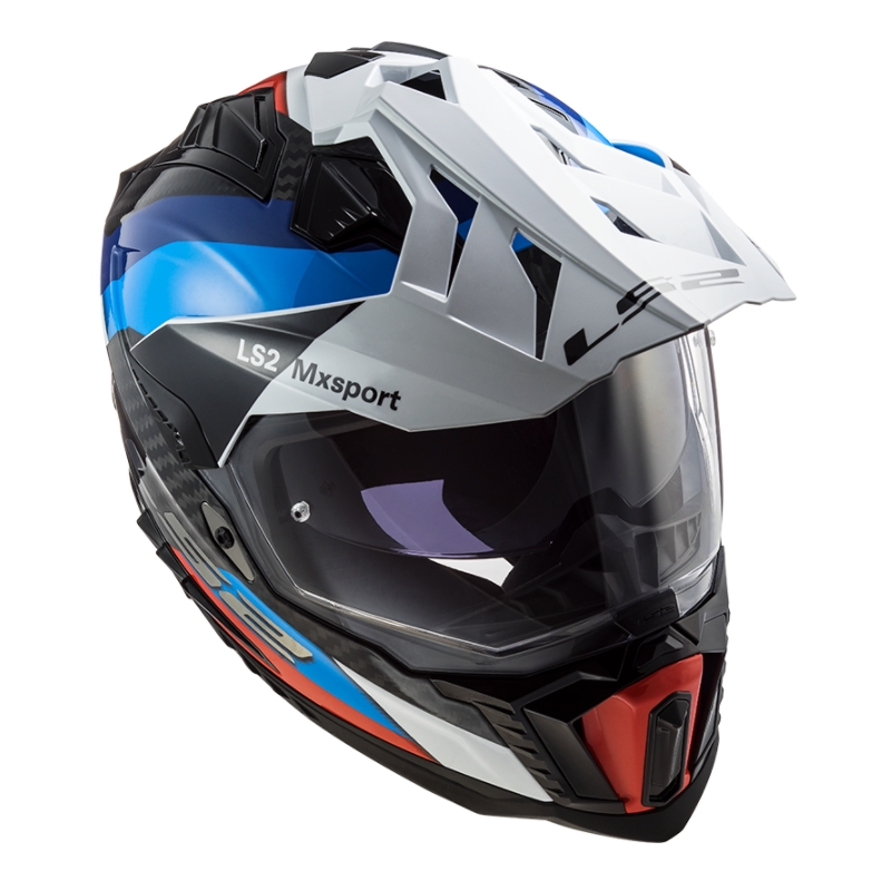 Enduro kaciga LS2 MX701 Explorer C Frontier crno-plavo-bijela