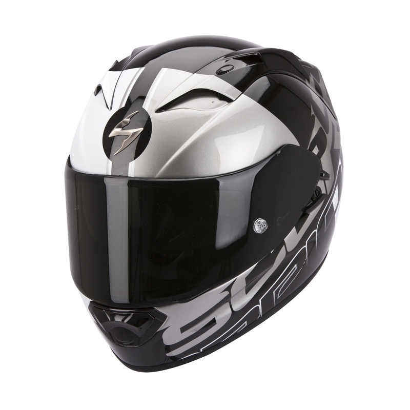 Motoristička integralna kaciga Scorpion EXO-1200 Quarterback crno-srebrna