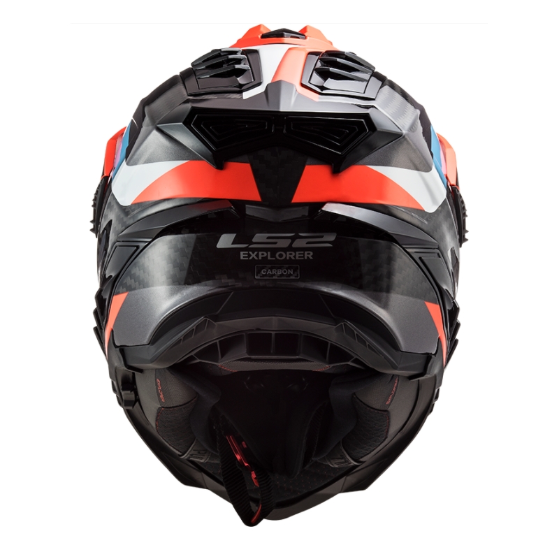 Enduro kaciga LS2 MX701 Explorer C Frontier crno-narančasto-plava