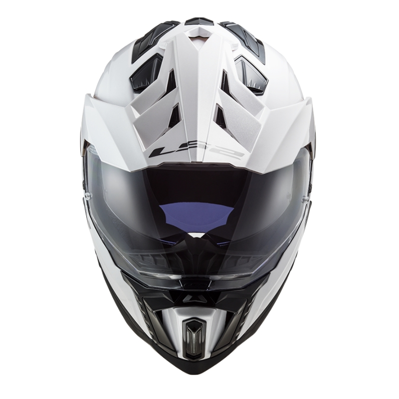 Enduro kaciga LS2 MX701 Explorer Jednobojna bijela