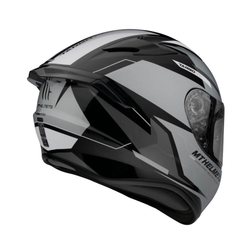 Integralna motoristička kaciga MT FF106 Pro Targo Pro Sound crno-bijelo-siva rasprodaja