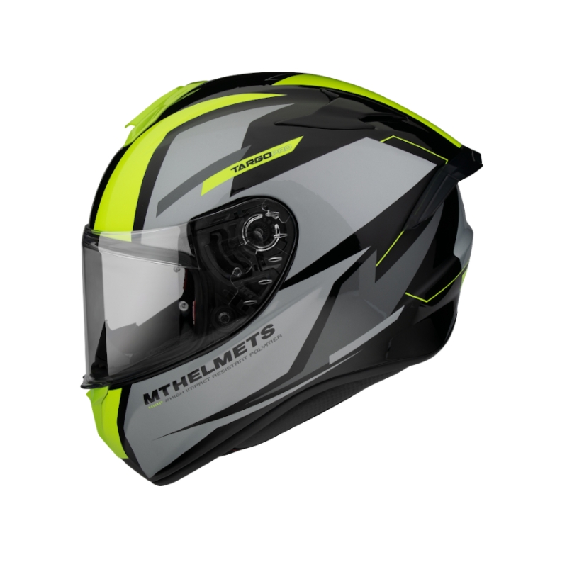Integralna motociklistička kaciga MT FF106 Pro Targo Pro Sound crna-siva-fluo žuta