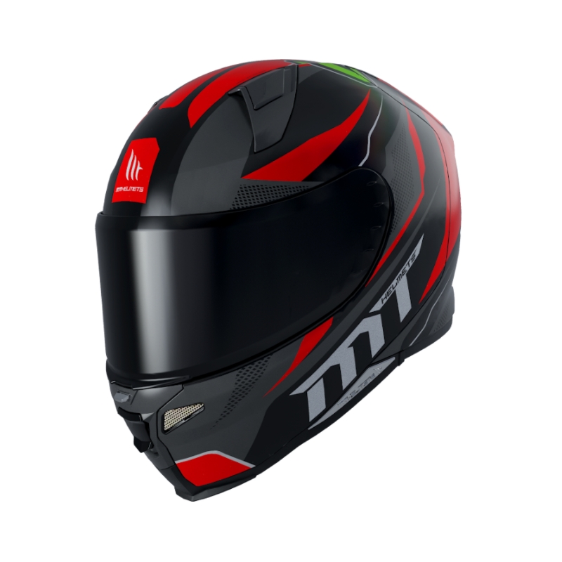 MT Revenge 2 Foundation Full Face motociklistička kaciga crno-sivo-crvena rasprodaja