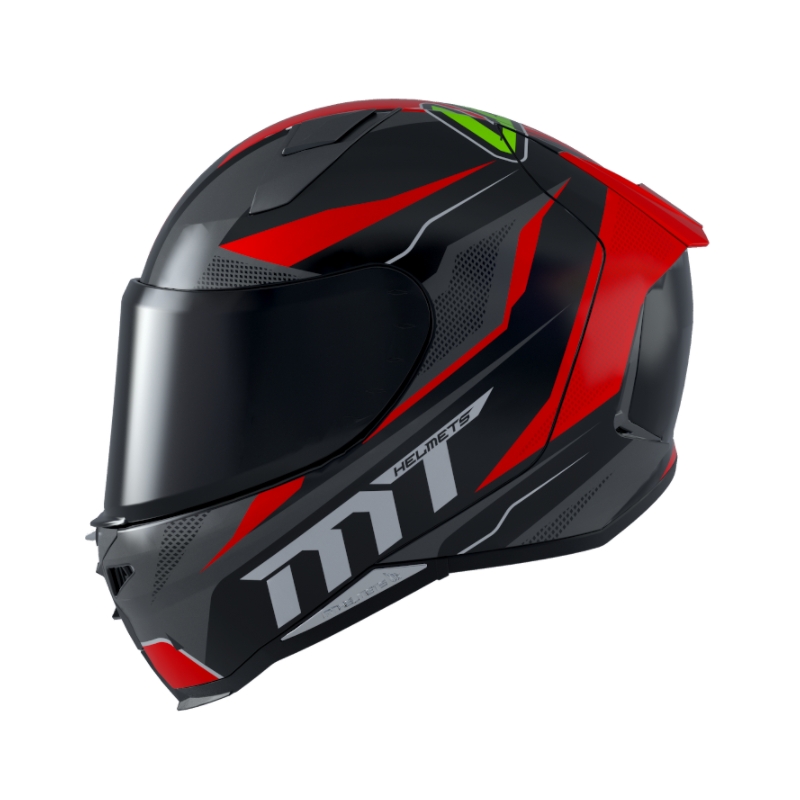 MT Revenge 2 Foundation Full Face motociklistička kaciga crno-sivo-crvena rasprodaja