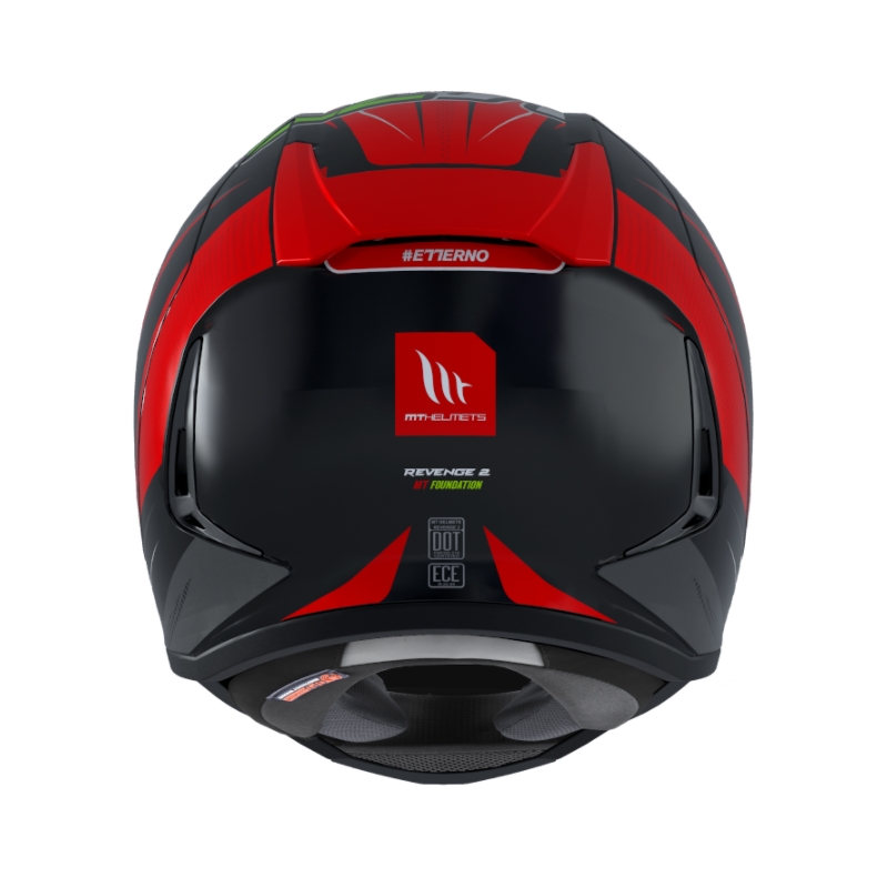 MT Revenge 2 Foundation Full Face motociklistička kaciga crno-sivo-crvena rasprodaja