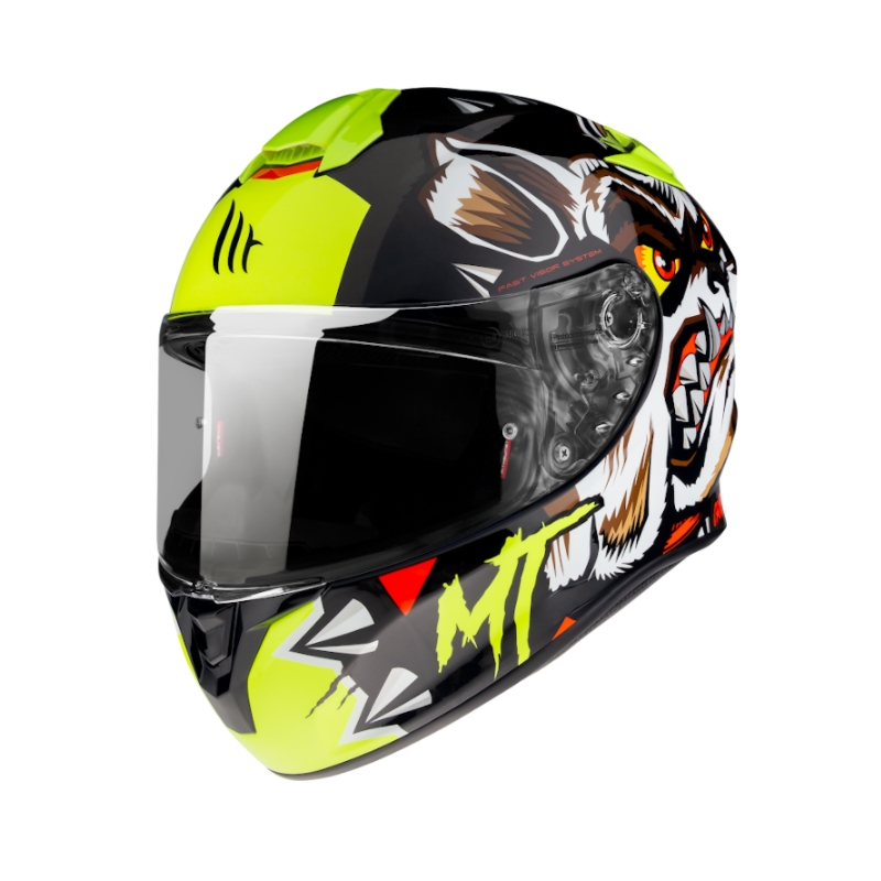 Integralna motociklistička kaciga MT Targo Crazy Dog crna