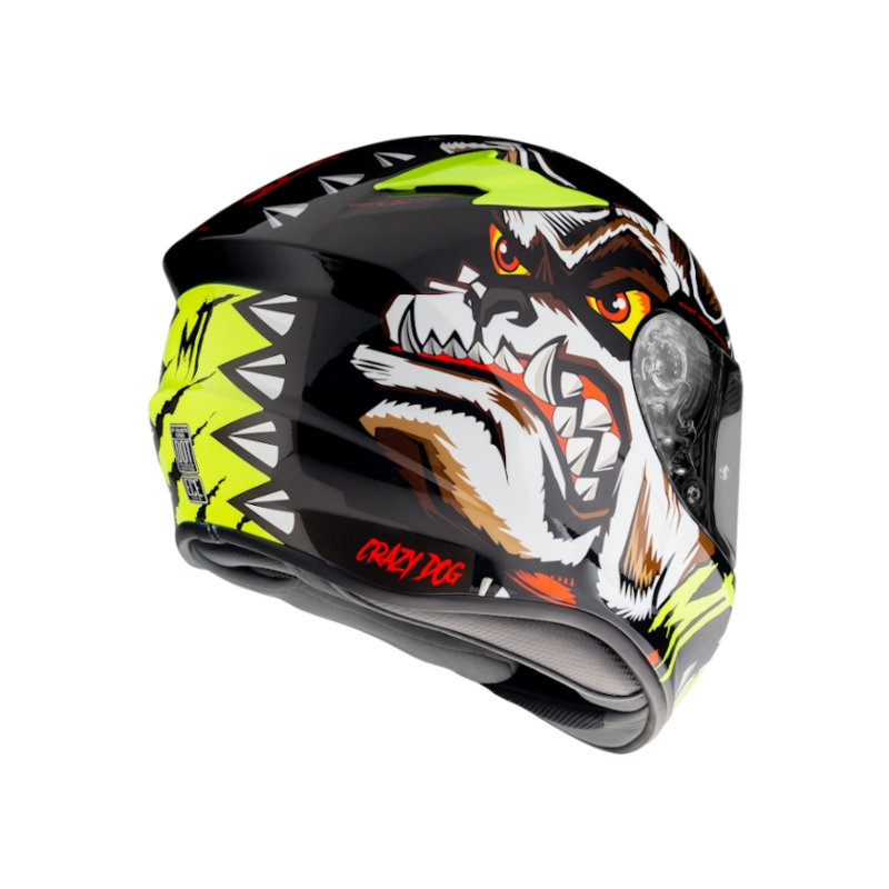 Integralna motociklistička kaciga MT Targo Crazy Dog crna