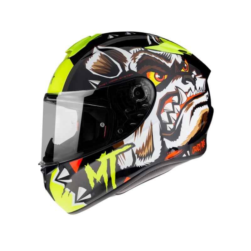 Integralna motociklistička kaciga MT Targo Crazy Dog crna