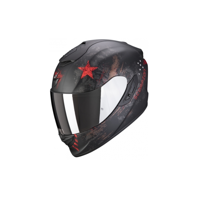 Integralna motociklistička kaciga Scorpion Exo-1400 Air Asio crno-crvena