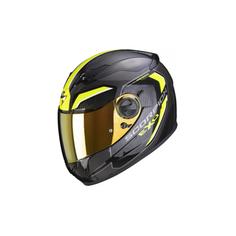 Full face kaciga Scorpion EXO-490 Supernova crno-fluo žuta