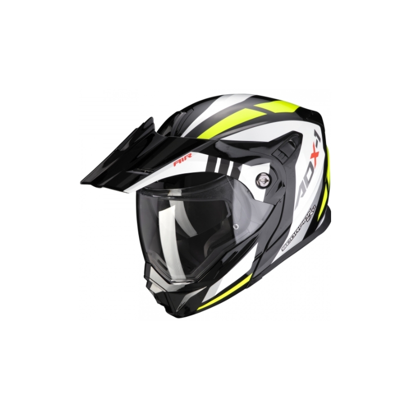 Scorpion ADX-1 Lontano flip-up enduro kaciga crno-bijela-fluo žuta