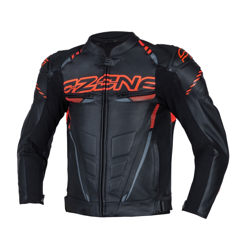 Motociklistička jakna Ozone RS600 crno-narančasta rasprodaja