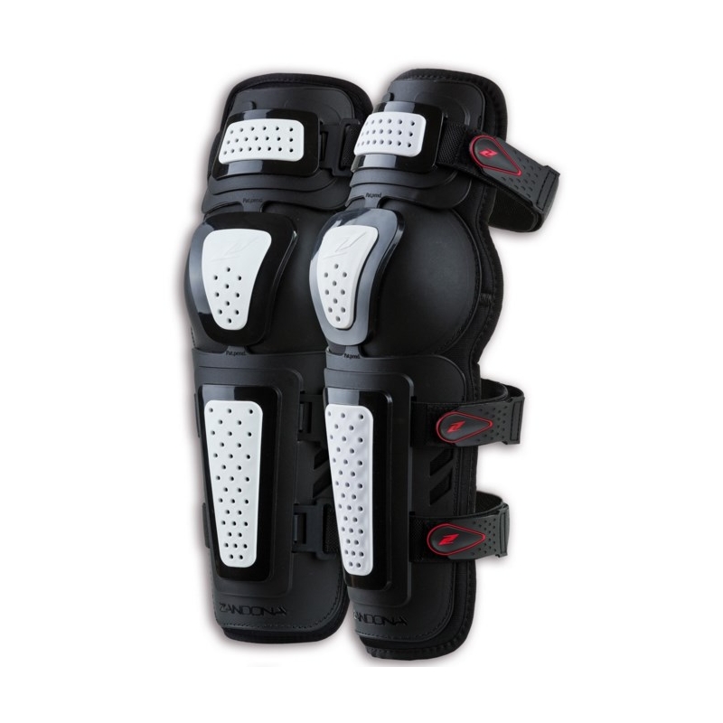 Motociklistički štitnici za koljena Zandona Kneeguard Evo crno-bijeli