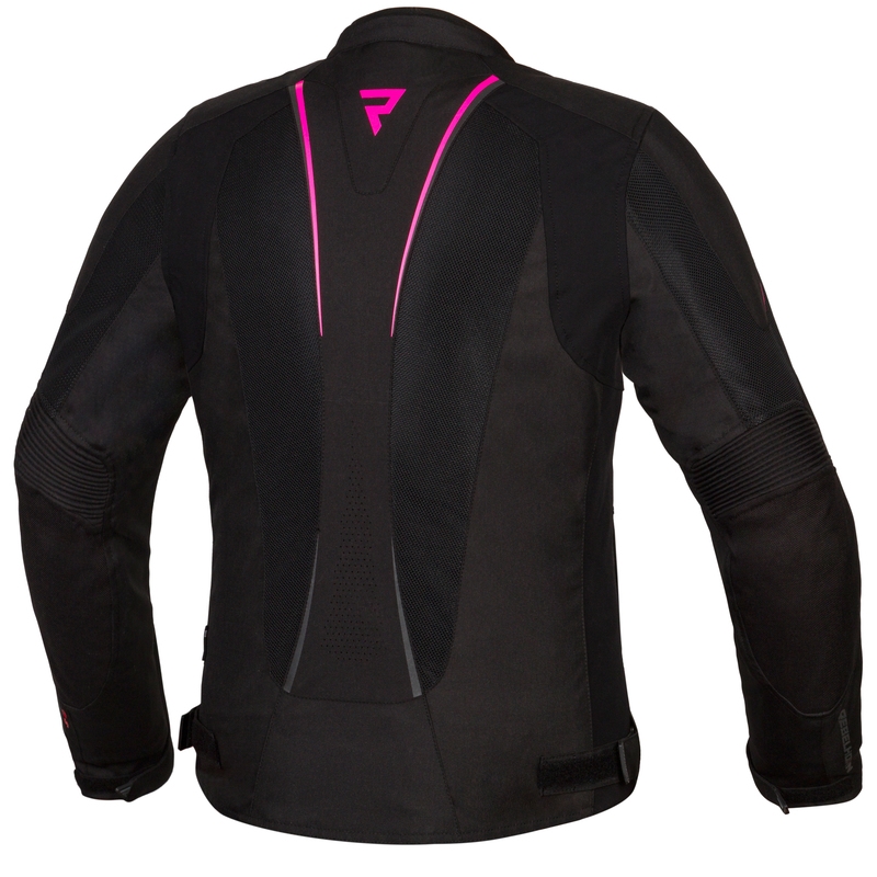 Ženska motoristička jakna Rebelhorn Hiflow IV crno-fluo pink rasprodaja