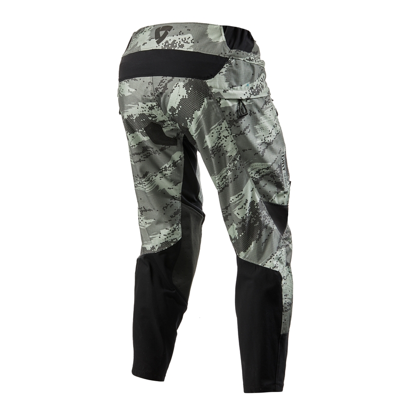 Motocross hlače Revit Peninsula camo sive produžene