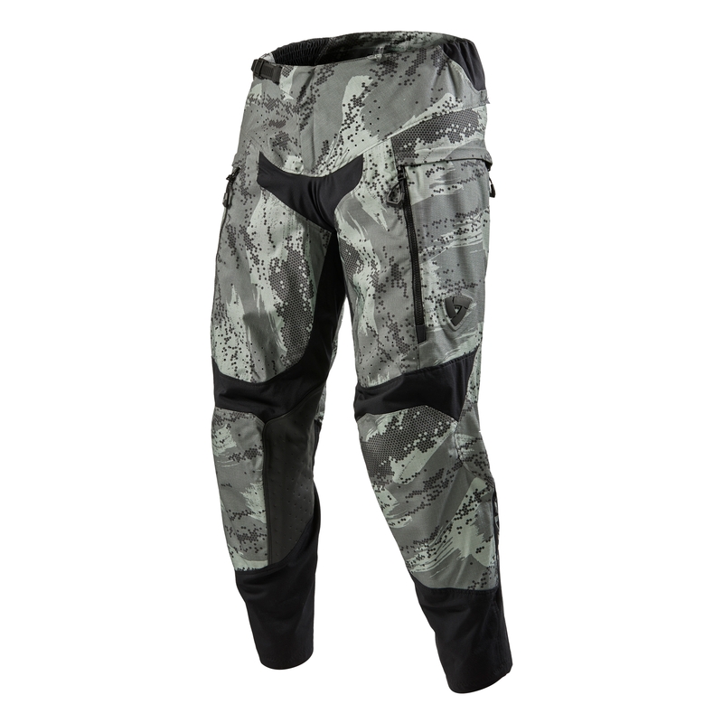Motocross hlače Revit Peninsula camo sive produžene