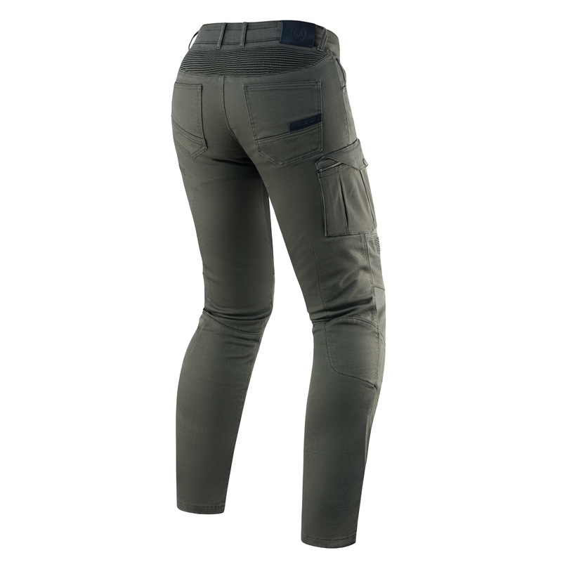 Motociklističke traperice Rebelhorn Vandal Twill zelene rasprodaja