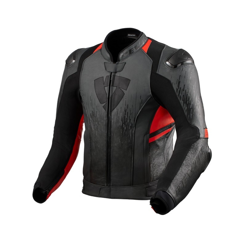 Revit Quantum 2 sivo-fluo crvene motociklističke jakne rasprodaja