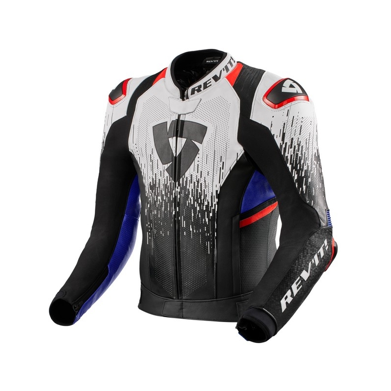Motociklistička jakna Revit Quantum 2 Pro Air crno-bijelo-plava rasprodaja