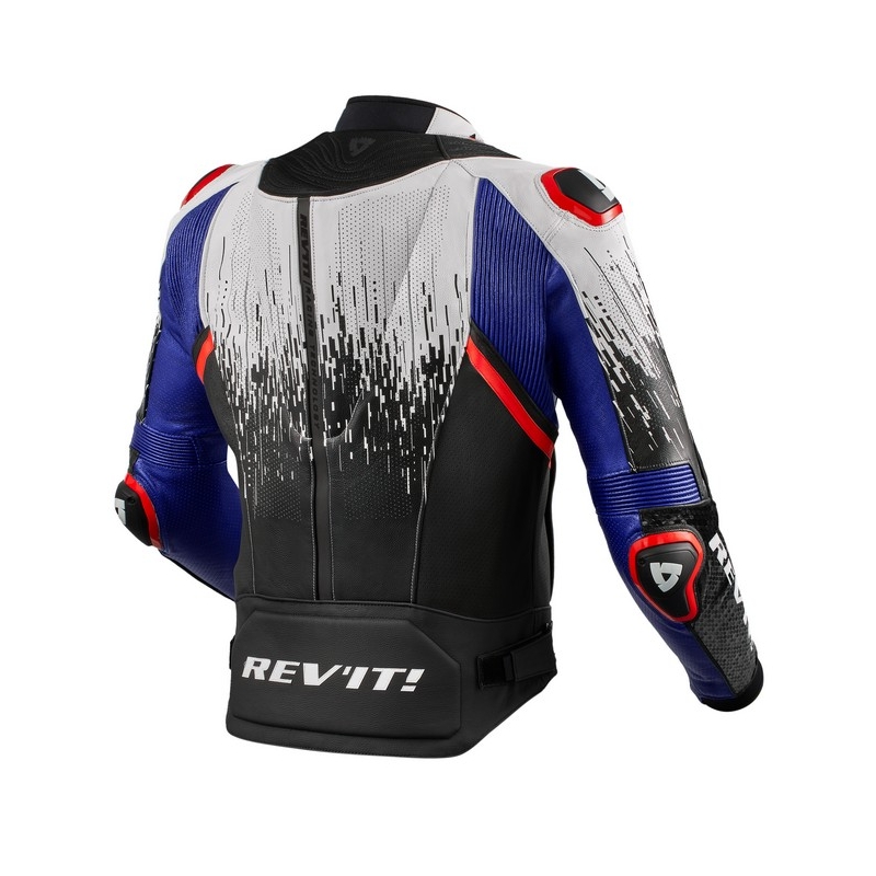Motociklistička jakna Revit Quantum 2 Pro Air crno-bijelo-plava rasprodaja